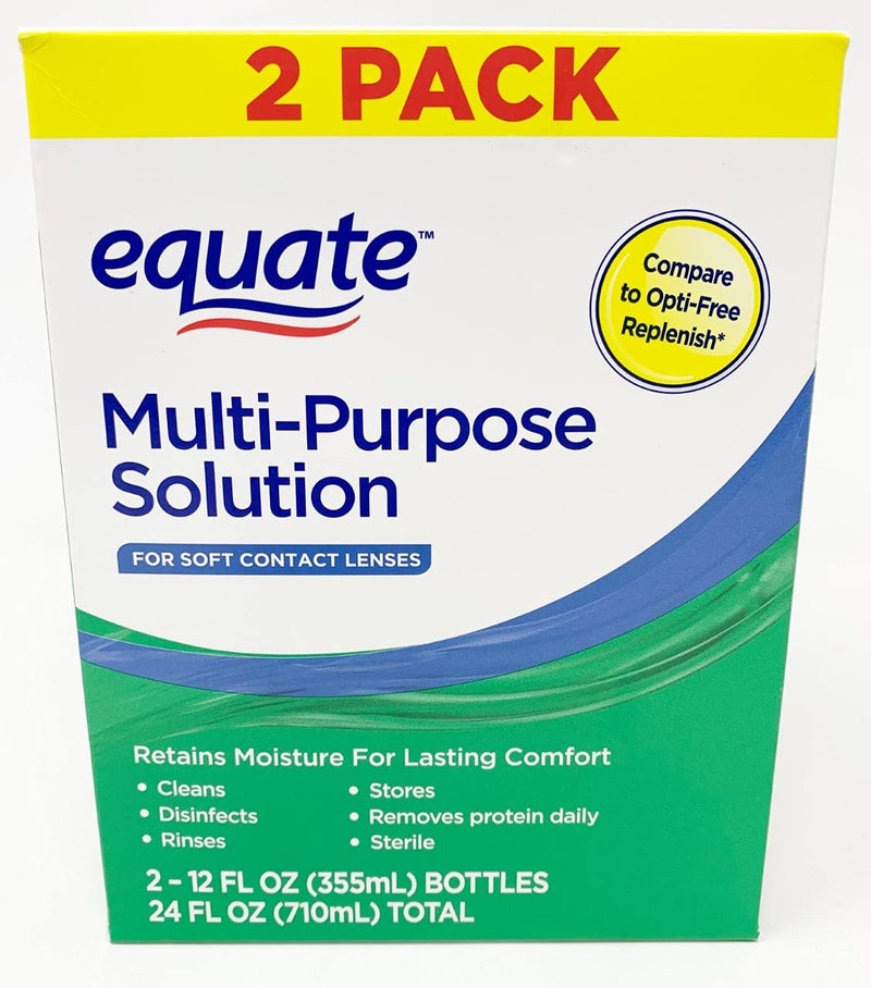 Equate Multi-Purpose Solution Twin Pack 2-12 oz (355 ml) - Image 1