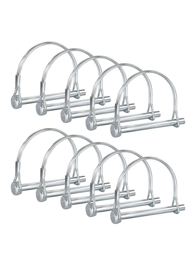 Pinailer Pack of 10 Arch Trailer Pin 2-3/4"x1/4" (L x W) – Shaft Locking Coupler Pin for Heavy Duty Farm Trailers Wagons Towing, Lawn, PTO and Hitches - Image 1