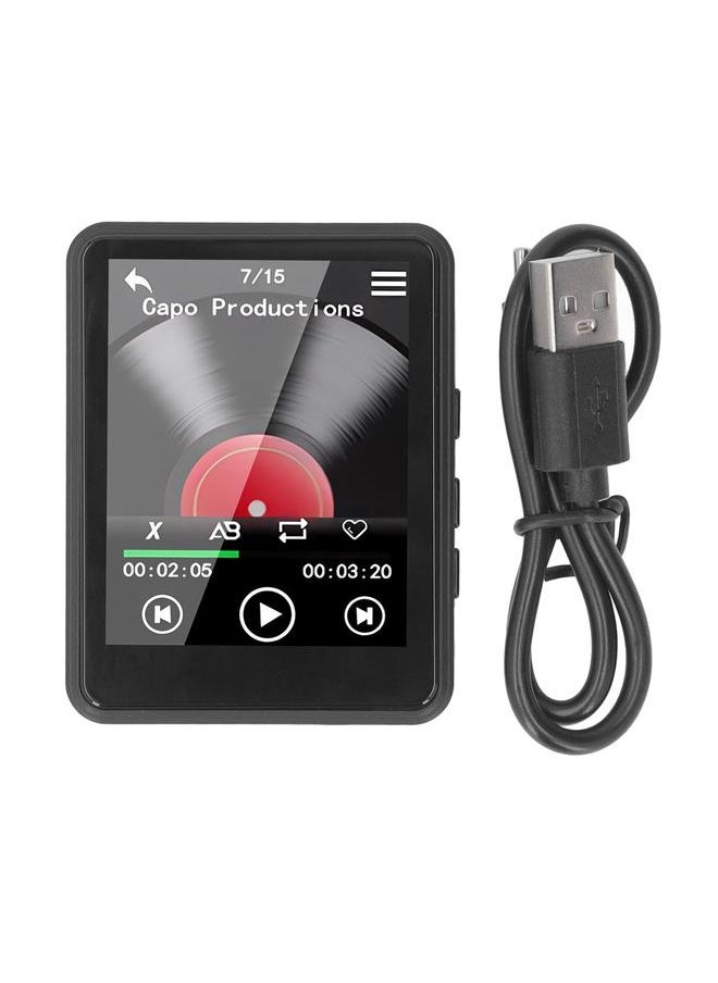 Thoraya - MP3 MP4 Player 2.4 Inch Full Touch Screen HiFi Stereo Sound Built in HD Speakers FM Radio Recording Electric Books Digital Music Player With 16G Memory Card - Image 1