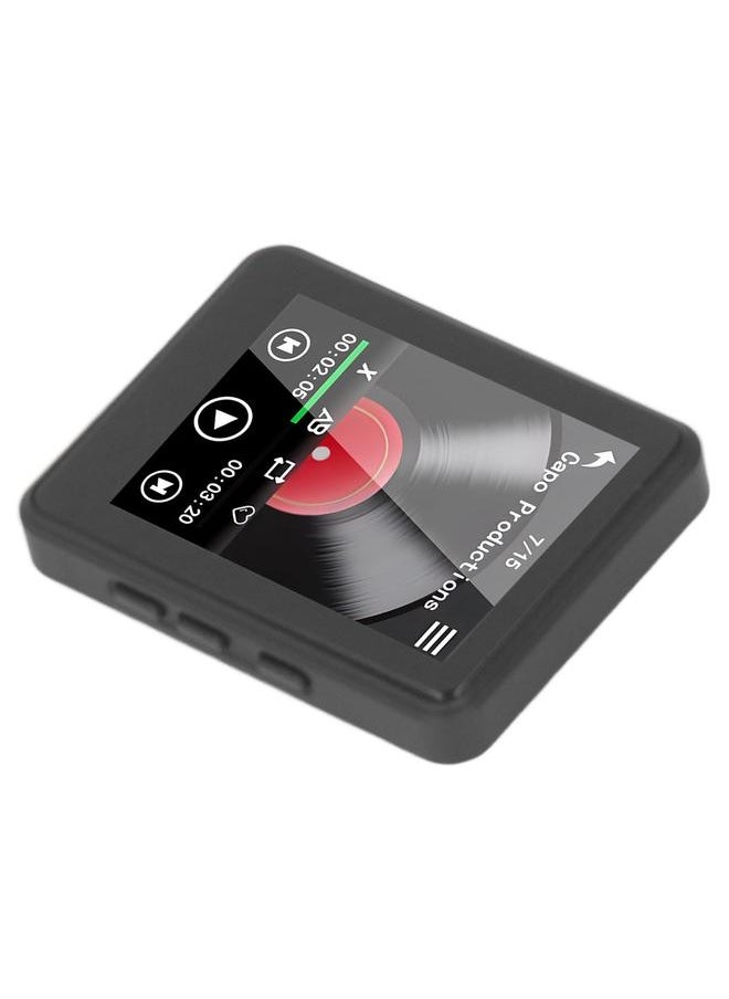Thoraya - MP3 MP4 Player 2.4 Inch Full Touch Screen HiFi Stereo Sound Built in HD Speakers FM Radio Recording Electric Books Digital Music Player With 16G Memory Card - Image 1