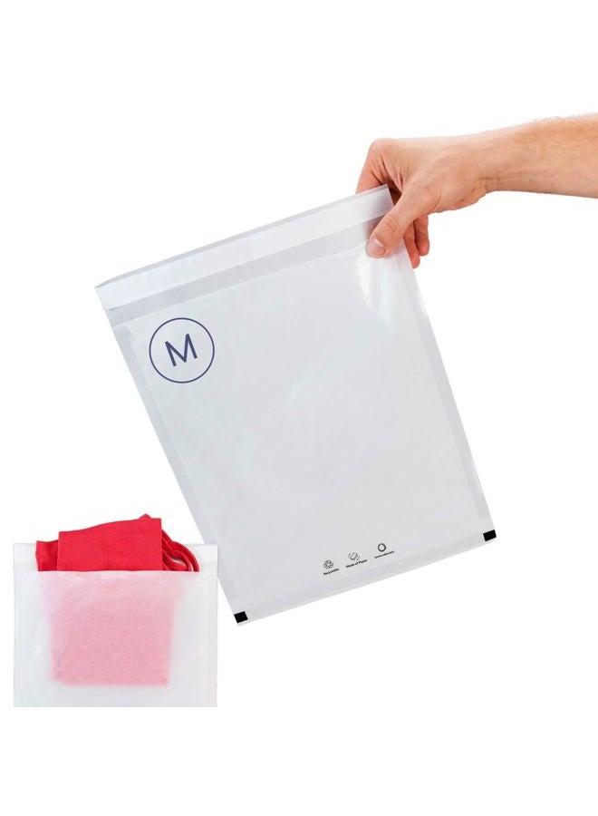 IDL Packaging Vela™ 9.75" x 11.75" Clear Paper Apparel Bag, (Pack of 250) - Medium Size FSC-Certified Paper Bags with Resealable Tape - For T-shirts, Sweatshirts, and Other Clothing - Image 1
