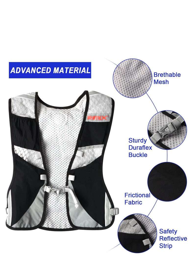 Zikra Hydration Backpack Pack with 5L Water Bladder, Hydration Water Backpack with Hydration Bladder Hiking Running Cycling Biking Water Backpack for Men and Women(black) - Image 3