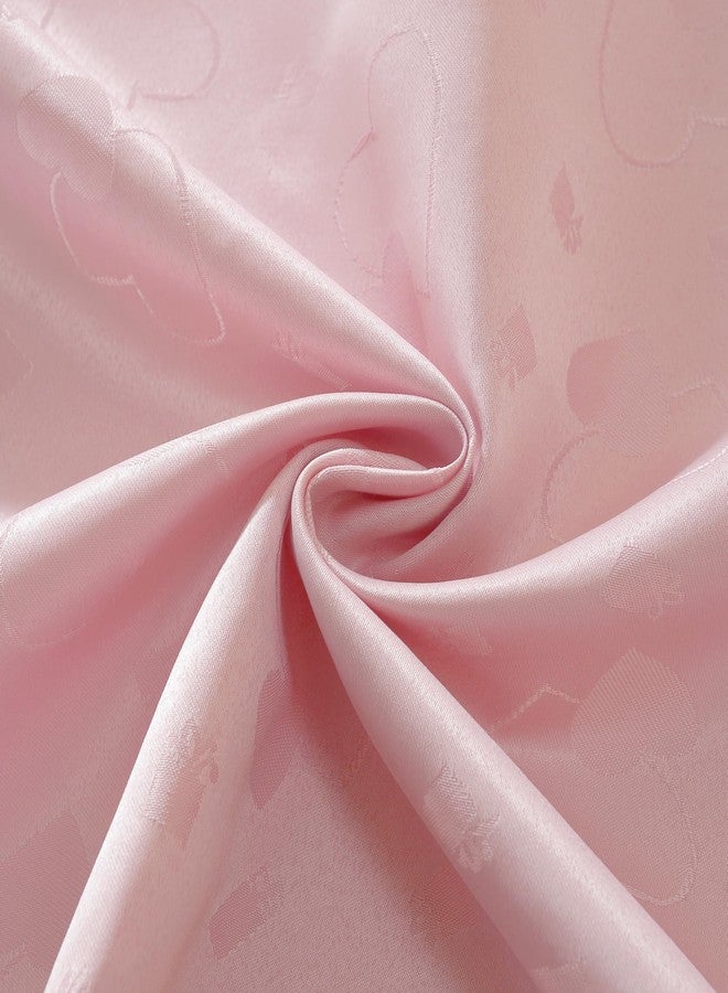 SASTYBALE Mothers Day Tablecloth Rectangle, Pink Table Cloth Love Heart Jacquard Waterproof Table Cover for Mother's Day Wedding Anniversary Dinner (52"x70") - Image 5