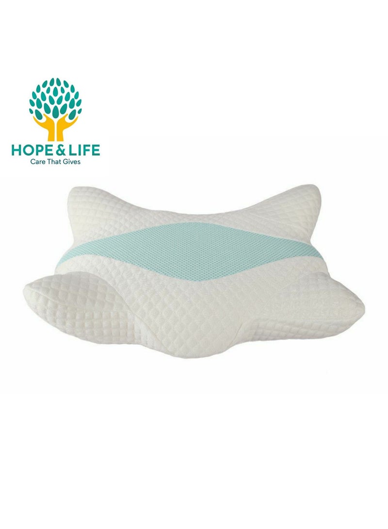 Hope And Life A medical pillow to support the neck circumference, which works to relax the muscles and reduce their pain, 61 * 37 * 14 cm  - Image 5