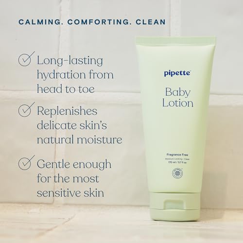 Pipette Fragrance Free Wash and Lotion Duo, Pack of 2, Fragrance Free Baby Shampoo and Body Wash, Unscented Lotion for Newborns, Sensitive Skin, and Kids, Tear-Free Bath Time, Hypoallergenic - Image 2