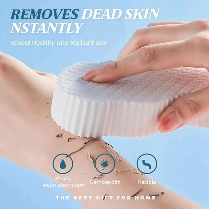 click2shop Ultra Soft Exfoliating Bath Sponge | Magic Shower Sponge & Dead Skin Remover | Gentle & Painless Scrub for Adults, Kids & Pregnant Women - Image 2