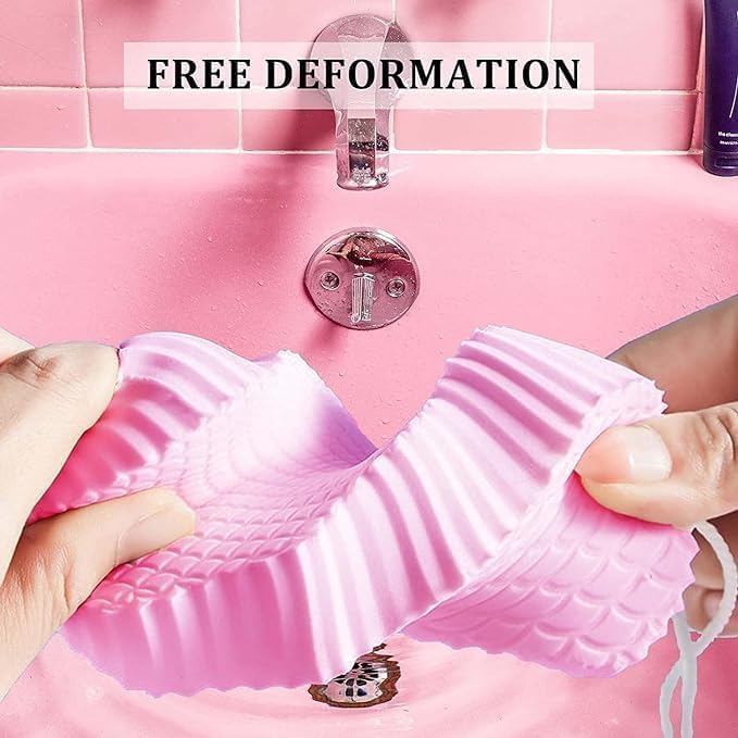click2shop Ultra Soft Exfoliating Bath Sponge | Magic Shower Sponge & Dead Skin Remover | Gentle & Painless Scrub for Adults, Kids & Pregnant Women - Image 3