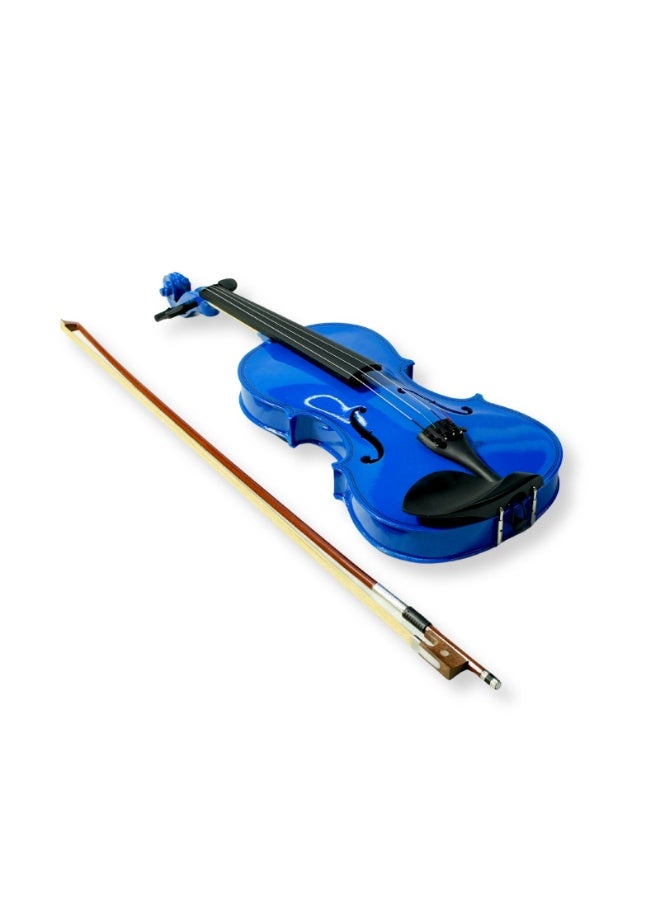 Steiner Violin V-10 – Full Size 4/4 Student Violin, Maple Body, Imitation Ebony Fingerboard, High-Gloss Blue Finish with Case, Bow & Rosin - Image 5