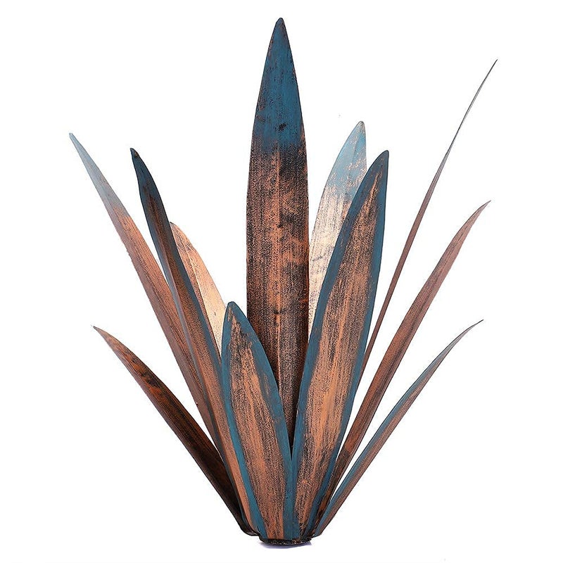 Jesokiibo 2pcs Tequila Rustic Sculpture DIY Metal Agave Plant Home Decor Rustic Hand Painted Metal Agave Garden Ornaments Outdoor Decor Figurines Home Yard Decorations Stakes Lawn Ornamentsâ€¦ - Image 4