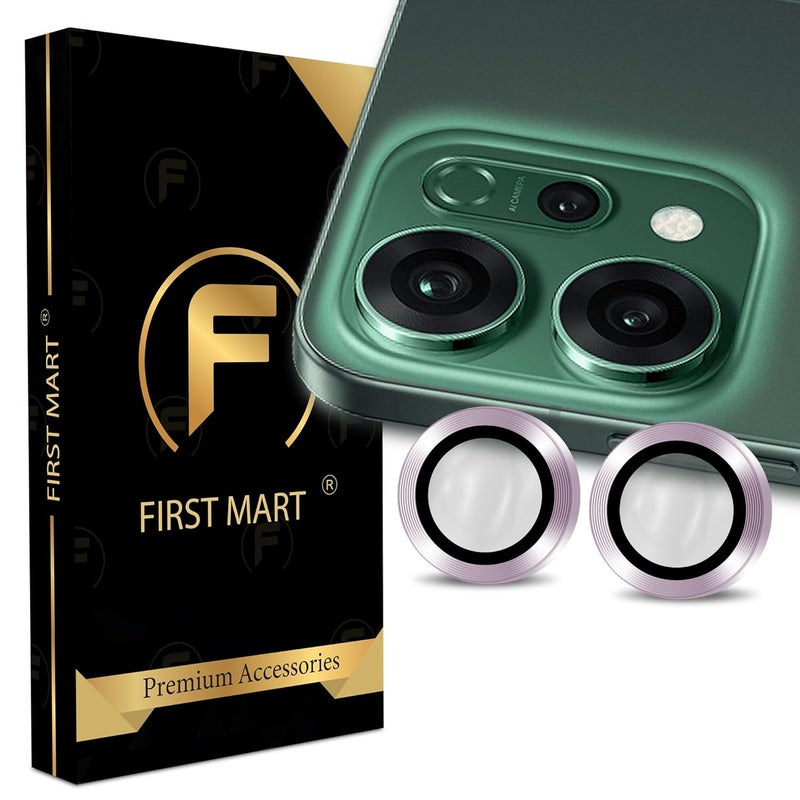 FIRST MART Camera Lens Protectors for Oppo Reno 14 (6.67 Inches) Tough HD Individual Aluminum Alloy Lens Ring Cover, Scratch Resistant, Thin Lens Protection| Purple, 1 Pack - Image 1