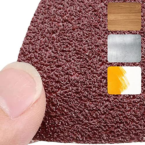 gulrear 200Pcs 80mm Triangle Sanding Pads, Hook and Loop Triangular Sandpaper for 3-1/8 Inch Oscillating Multi Tool Sanding Pad, Grit 40/60/80/100/120/180/240, for Wood/Plaster Other Surfaces Polish Sanding - Image 2