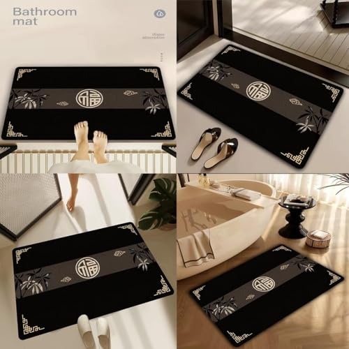 SKVM Water Absorbent mat for Bathroom Kitchen Floor Door Entrance Anti Slip Floor Foot Anti Skid Bathroom Shower mat (Design 18) - Image 4
