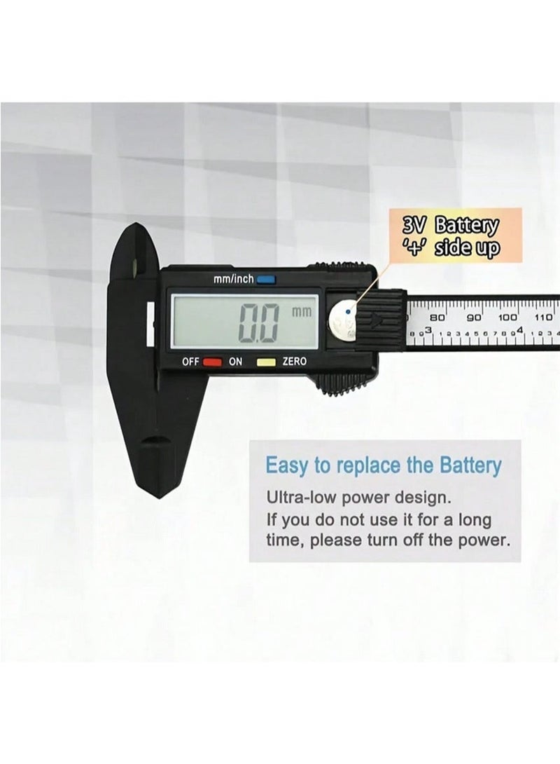 Digital electronic ruler for measuring in calibers, electronic micrometer, 0-6 inches / 0-150 mm - Image 5