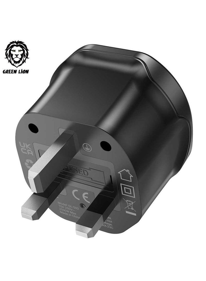 GREEN LION Universal Conversion Plug 2 UK - Black - Image 4