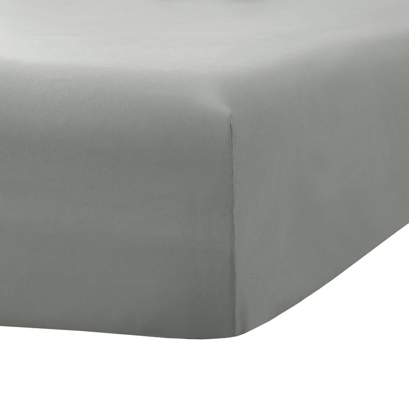 Ghooss Deep Pocket Fitted Sheet Gray Full Fitted Sheet Only Hotel Luxury 1500 Bedding - Wrinkle  Fade and Stain Resistant-1 Pack Gray Full - Image 2