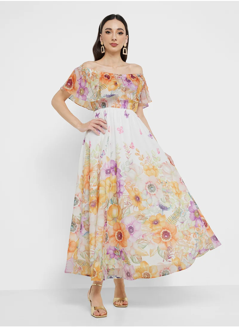 ايلا Floral Print Dress