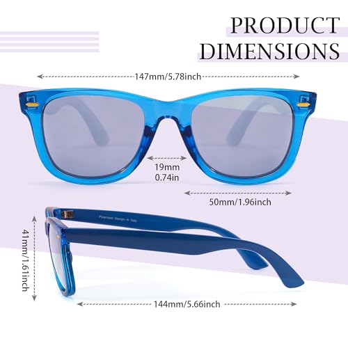 SIPHEW Polarized Sunglasses for Women & Men - UV400 Mirrored Beach Eyewear, Designer Unisex Fashion Sunglasses Medium Fit - Image 4