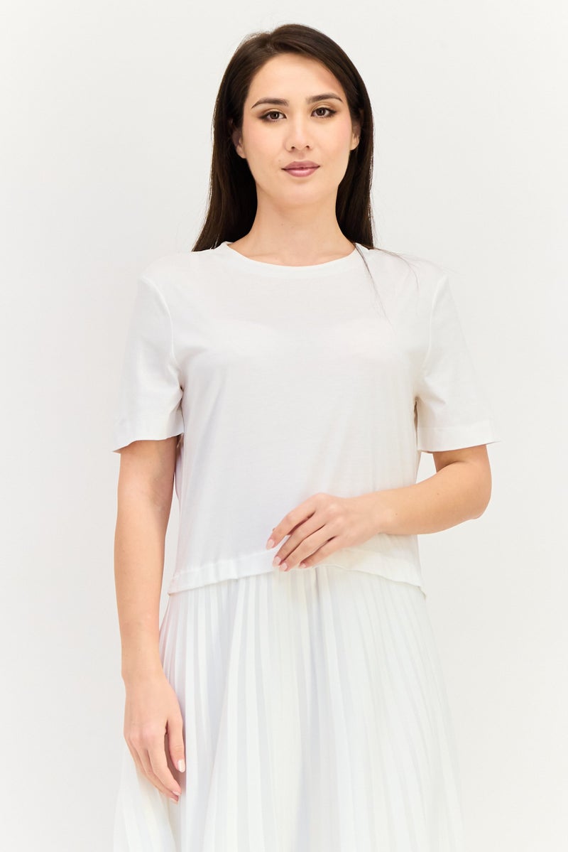 SELECTED Women Pleated Midi Dress, White - Image 2