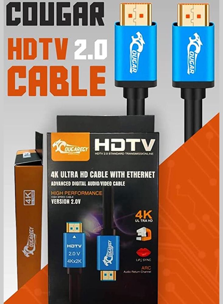 كوجار كابل 4k HDMI مطلي بالذهب  بطول 3متر - Image 3