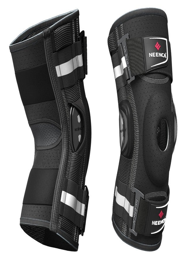 NEENCA Professional Knee Brace for Knee Pain, Adjustable Hinged Knee Support with Removable Side Stabilizers, Strong Stability for Joint Pain Relief, Arthritis, Meniscus Tear, ACL, PCL, Runner, Sports - Image 3