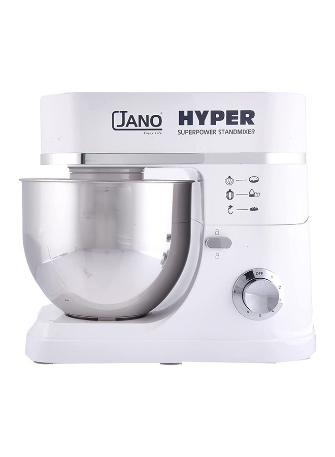 جانو عجان هايبر جانو 1200 واط 7 لتر متعدد الوظائف 5 سرعات مختلفة عجانة خلاط 7 L 1200 W E02201 فضى - Image 3