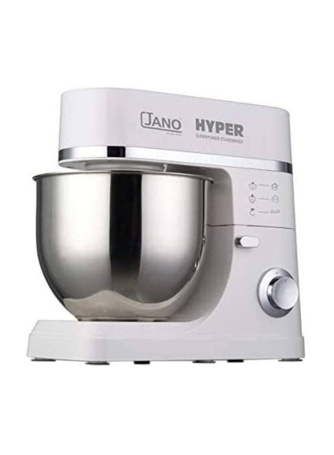 جانو عجان هايبر جانو 1200 واط 7 لتر متعدد الوظائف 5 سرعات مختلفة عجانة خلاط 7 L 1200 W E02201 فضى - Image 1