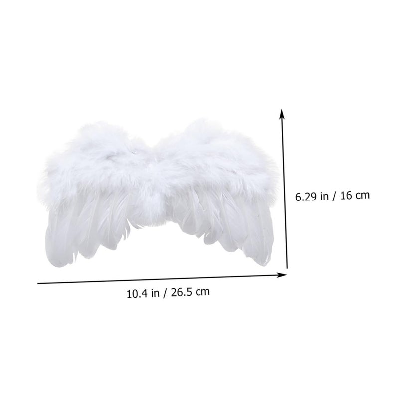 Newborn Photography Prop Leaf Headdress Angel Wings Headband Set Natural Green - Image 3