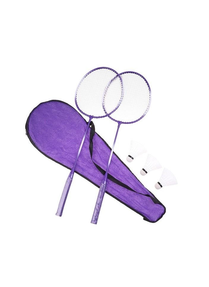 Generic Pair Of Professional Badminton Racket With Case And Grip Tennis  - Image 1