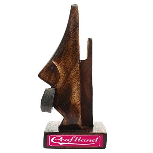 Craftland Wood Spectacle Stands (Brown, 2.3 x 2.3 x 6 Inches) - 3 Pieces - Image 3