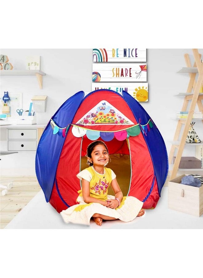 HomeCute Homecute Hexagonal Igloo Type Foldable Pop Up Kids Tent House, Play Tent House for Kids (Small Size-Multicolor)  - Image 2