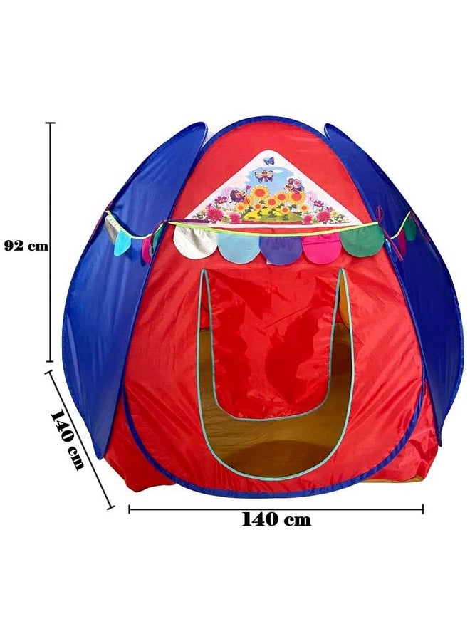HomeCute Homecute Hexagonal Igloo Type Foldable Pop Up Kids Tent House, Play Tent House for Kids (Small Size-Multicolor)  - Image 3