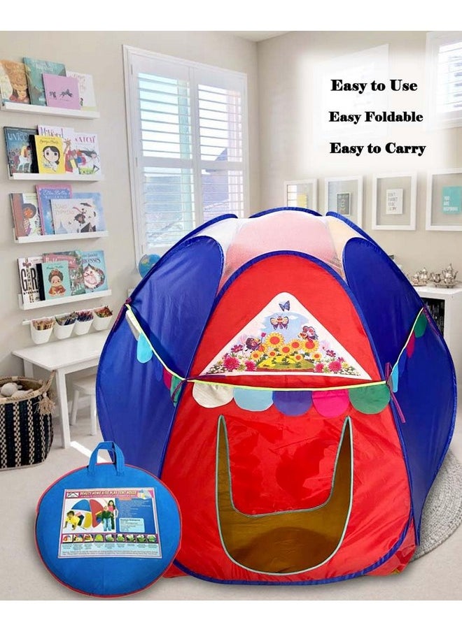 HomeCute Homecute Hexagonal Igloo Type Foldable Pop Up Kids Tent House, Play Tent House for Kids (Small Size-Multicolor)  - Image 4
