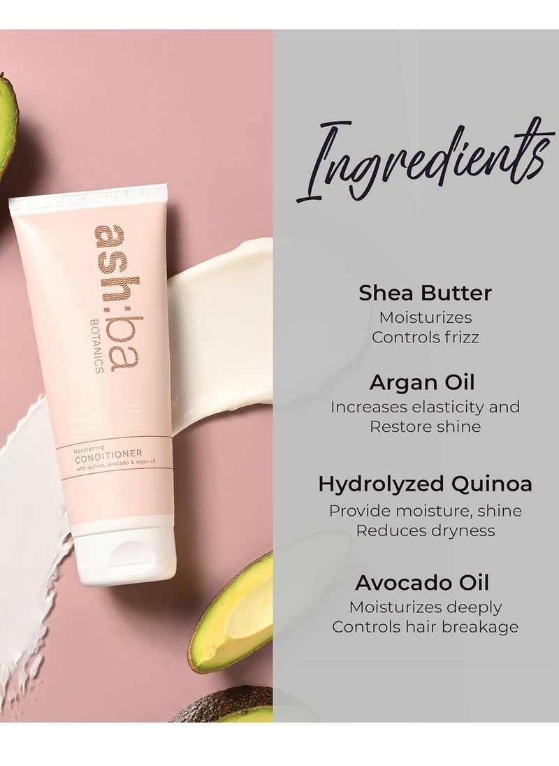 Ashba Botanics Ashba Botanics Nourishing Conditioner for Soft Smooth Hair Max Nourishment 200 ml Blend of Organic Argan Oil  - Image 4
