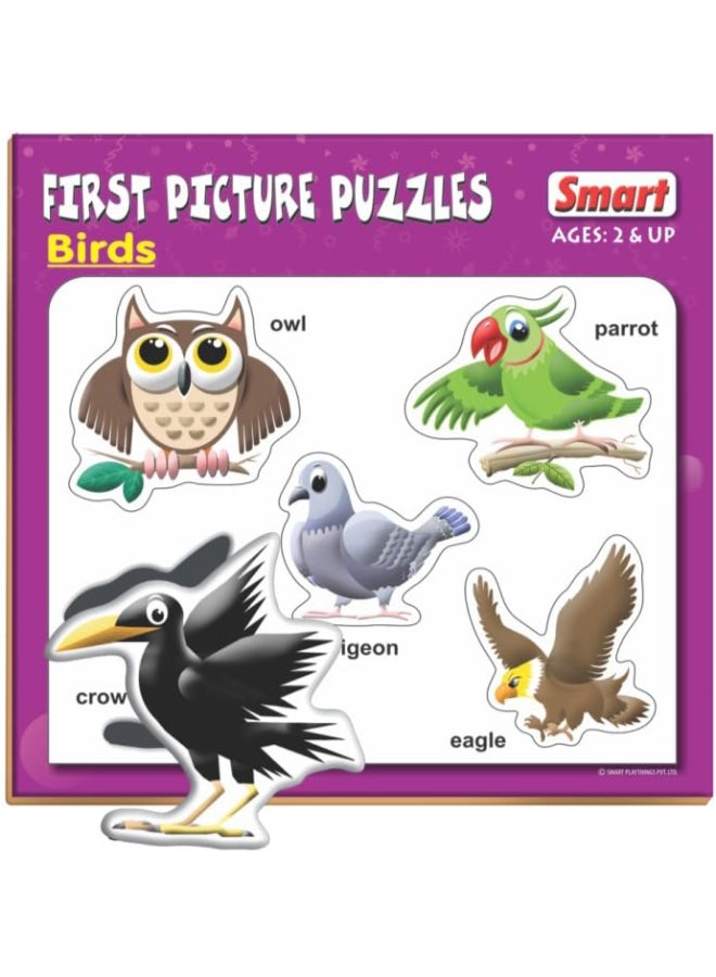 Creative's Creative’s Smart First Picture Jigsaw Puzzles for kids- Birds Educational Toy, Picture Recognition Activity, Learning Skills Vocabulary & Matching Games for Toddlers, Gift for Boys & Girls Ages 2 3 4 - Image 1