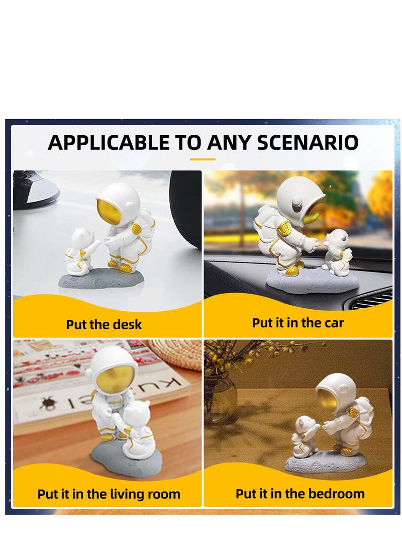 Y&D Astronaut Figures Toys Modern Desktop Decor Statue Spaceman Dog Ornament for Car Dashboard Living Room Home Office Gift  - Image 4