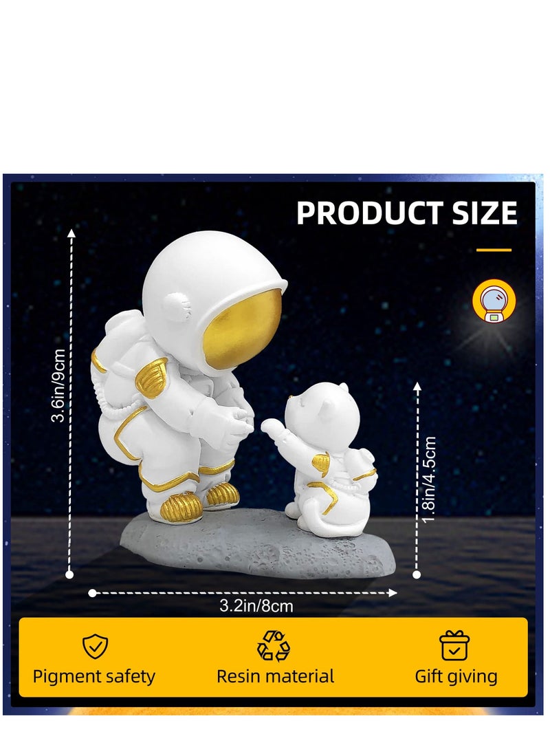 Y&D Astronaut Figures Toys Modern Desktop Decor Statue Spaceman Dog Ornament for Car Dashboard Living Room Home Office Gift  - Image 3