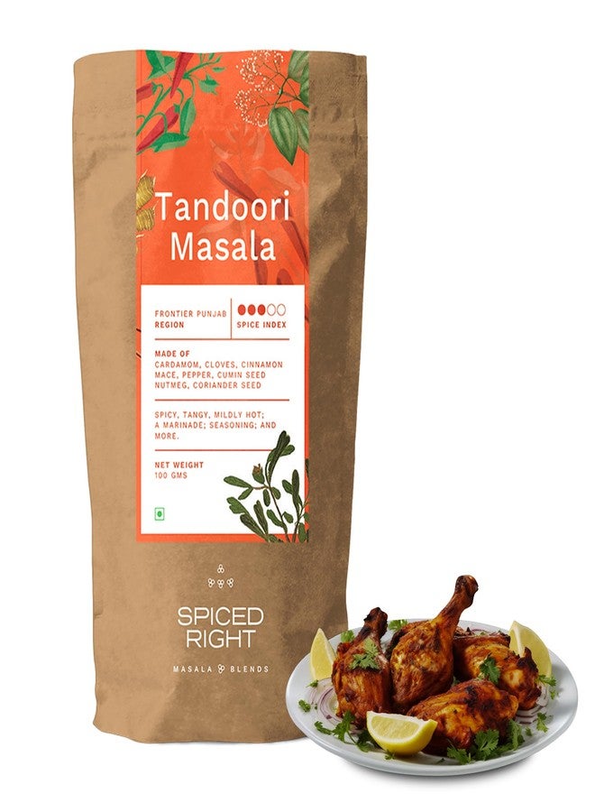 Spiced Right Tandoori Masala: 200g of Rich, Smoky Powder Masala with Garlic for Tikka, Tandoori Chicken & Paneer – Vibrant Red, Perfect for Marinating. - Image 2