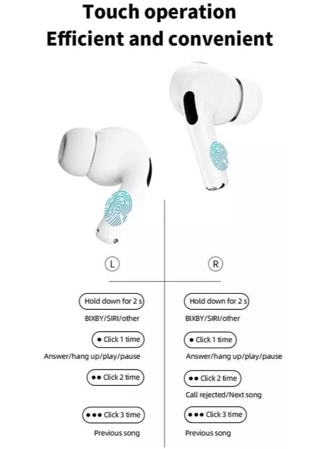 JAJEEK - "New A9 Pro Touch Screen Wireless Headphones – TWS Bluetooth Earbuds with Active Noise Cancellation (ANC) for Sports & Premium Sound" - Image 1