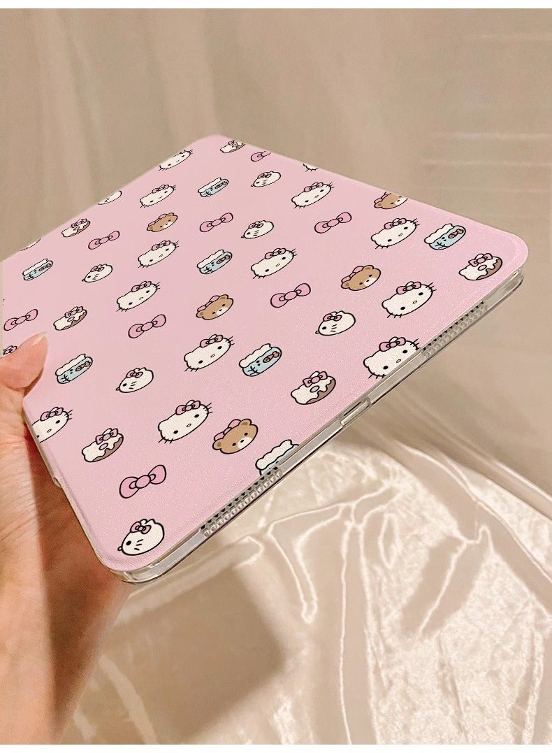 general Hello Kitty case for iPad Air 11-inch M3 (2025), 360-degree swivel PU leather folio case, multi-angle viewing - Image 4