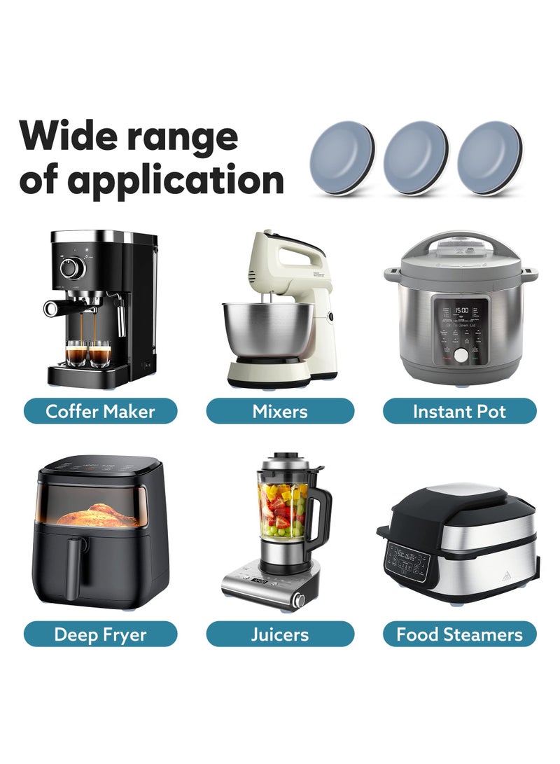 Appliance Slider for Easy Movement of Countertop Coffee Makers, Kitchen Aid, Air Fryers, and Pressure Cookers - 12 PCS Sliding Tray for Kitchen Appliances.  - Image 3