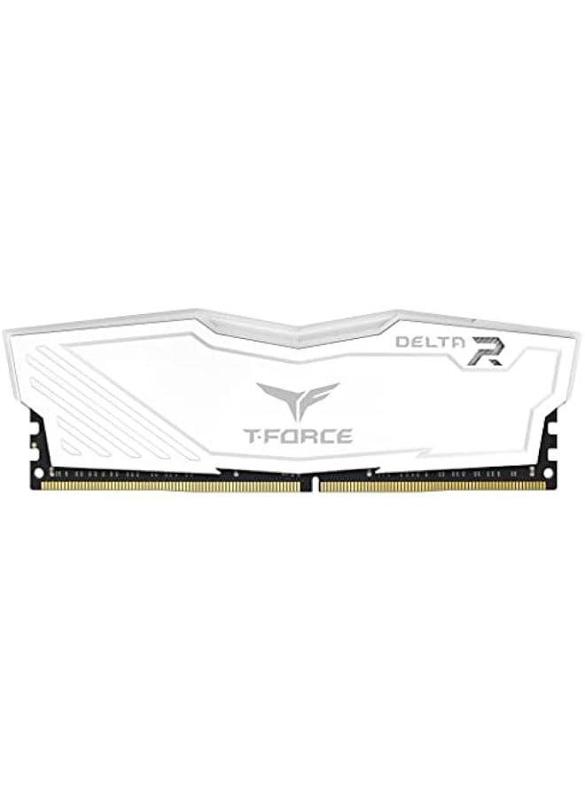 Arabest - White T-Force Delta RGB DDR4 32GB Kit Dual 16GB Modules 3200MHz PC4-25600 CL16 Desktop Memory Ram TF4D432G3200HC16FDC01 - Image 1