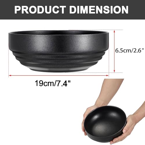 GUSHBIN Key Holder Bowl for Entryway Table Round Catchall Bowl for Coin Fruit Holder Decorative Serving Bowl for Coffee Table Kitchen Counter, 7.4 Inches - Image 3