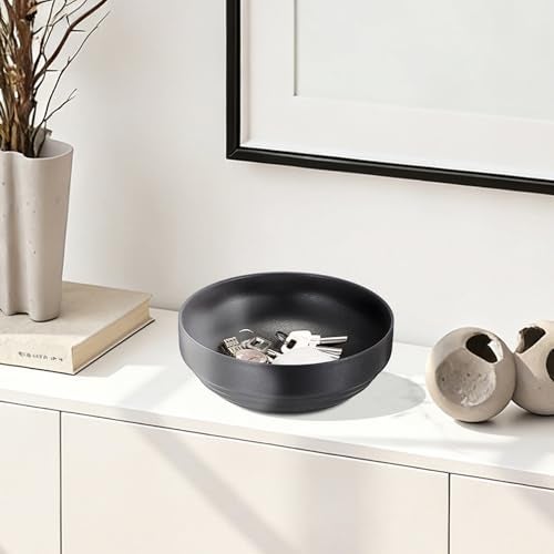 GUSHBIN Key Holder Bowl for Entryway Table Round Catchall Bowl for Coin Fruit Holder Decorative Serving Bowl for Coffee Table Kitchen Counter, 7.4 Inches - Image 5