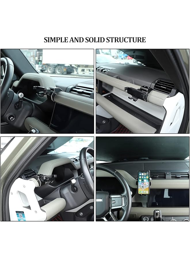 Oasisgalore Phone Mount Fit For Land Rover Defender 110 90 2020-2022 Car Center Console Mobile Phone Holder Land Rover Defender Special Mobile Phone Holder Decorative Accessories - Image 3