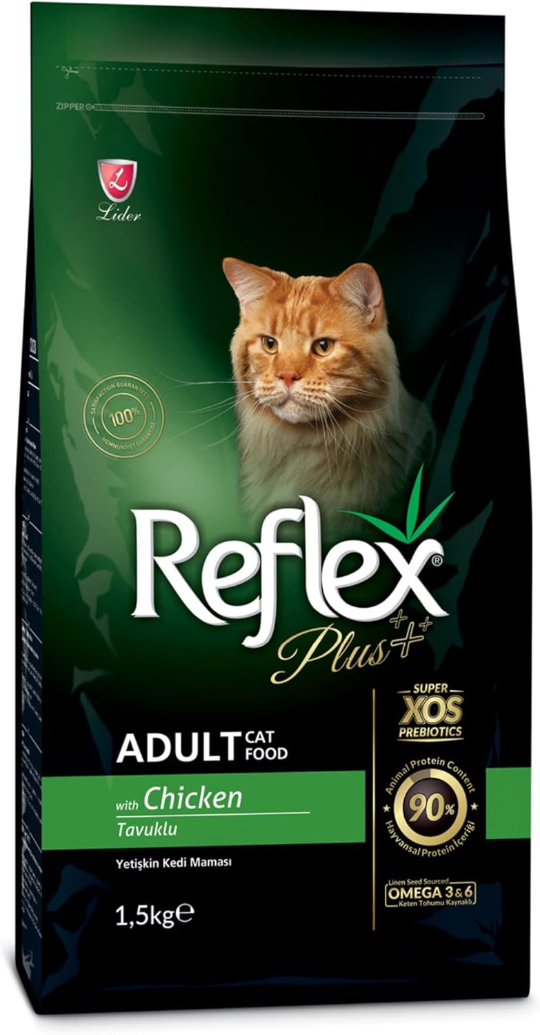 ريفليكس طعام القطط البالغة Reflex Plus بالدجاج، 1.5 كجم - Image 1