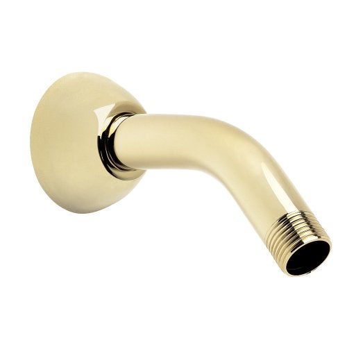 Speakman S-2520-PB Clean and Simple Arm and Flange for Stylish Bathroom Décor, 5.5 inches, Polished Brass - Image 1
