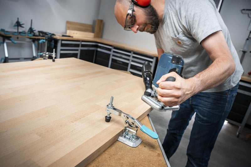 Wolfcraft Mobile Quick Clamp I 6893000 I for Secure, Rapid Clamping of workpieces – Ideal for repetitive Work - Image 3