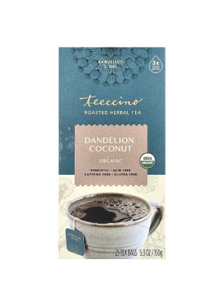 Teeccino, Roasted Herbal Tea, Dandelion Coconut, Caffeine Free, 25 Tea Bags, 5.3 oz (150 g) - pzsku/ZFCFC11D8CC0049943DECZ/45/_/1745336354/e9204bef-f221-4e70-bd75-202d10f7ab24
