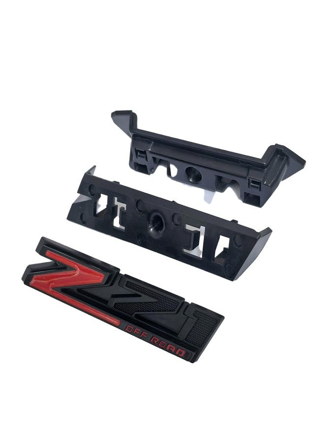 Yoaoo 1 Grille Z71 Off Road Front Emblem 3D Badge Compatible with 2019-2025 Silverado Tahoe Suburban RST 1500 HD 2500 HD 3500HD 84384428 Offroad (Black Red) - Image 3