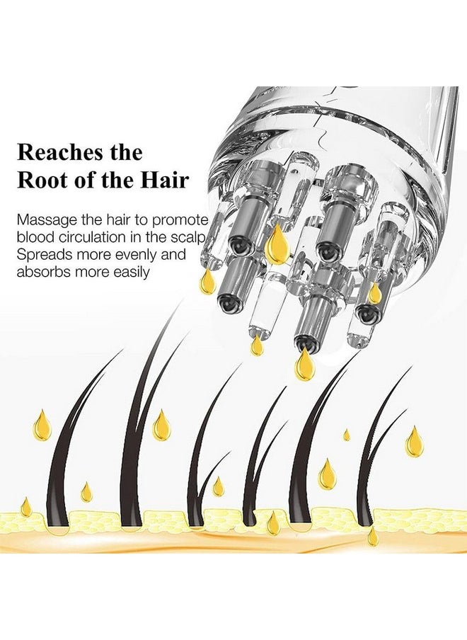 Xenos - Hair Care Set, Smooth Root Comb Applicator Bottle For Scalp Oil, Anti Hair Loss Lotion Dispenser, Anti-Leak, 6Ml Scale Control, Salon Care, Oily/Greasy Hair, - Image 1